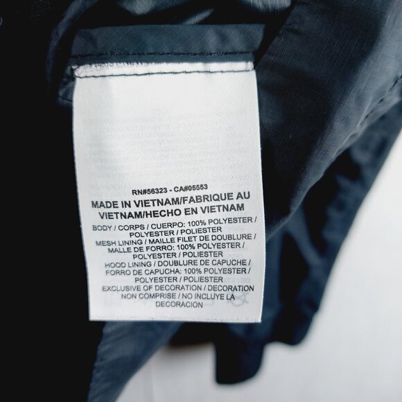 Nike Girl's Black Sportswear Abstract Print Long Sleeve Windrunner Jacket Size L - Picture 10 of 11